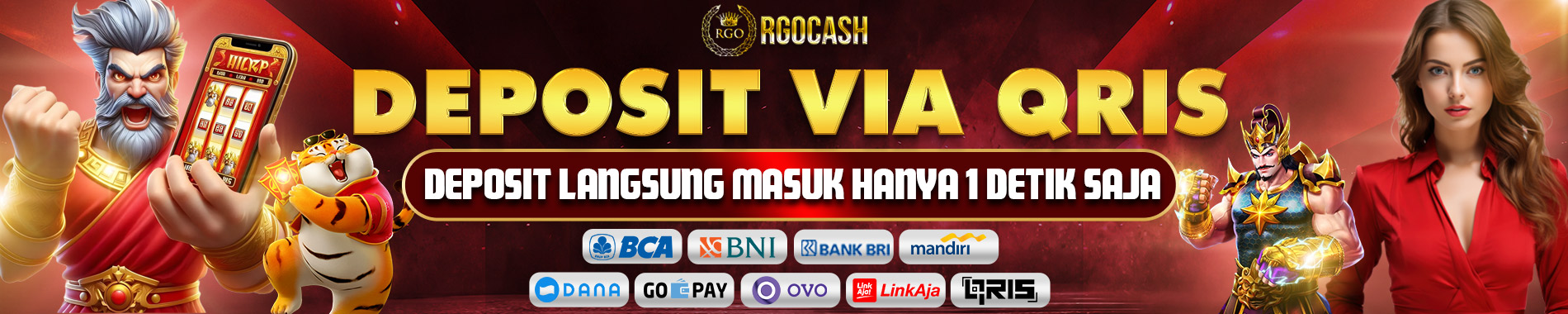 DEPOSIT INSTANT MENGGUNAKAN QRIS HANYA DI RGOCASH